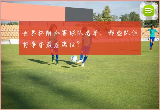 世界杯附加赛球队名单:哪些队伍将争夺最后席位?